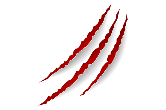 Download Realistic Scratches. Red Claw Marks. Bea - Scratches Collection