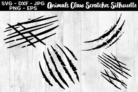 Download Animals Claw Scratches Silhouettes SVG - Scratches Collection