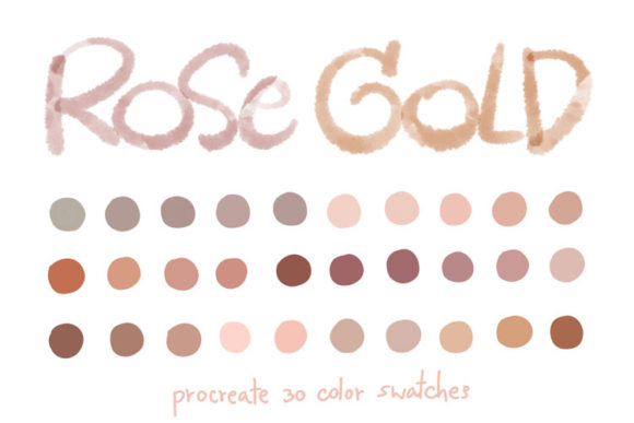 Download Rose Gold - Procreate Color Palettes - Palettes Collection